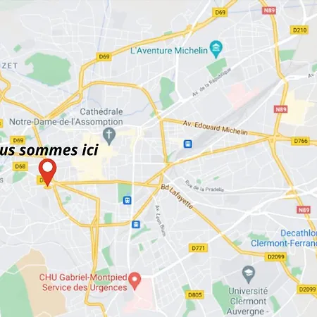 Waikiki-garage-terrasse-fibre-ensoleillé-calme-à 10min Du Centre Ville-clermont-ferrand Chamalières